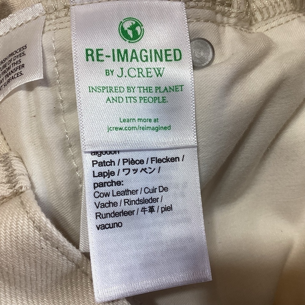 NEW J. Crew Slouchy Boyfriend Jeans in Ecru 25 - Picture 12 of 14